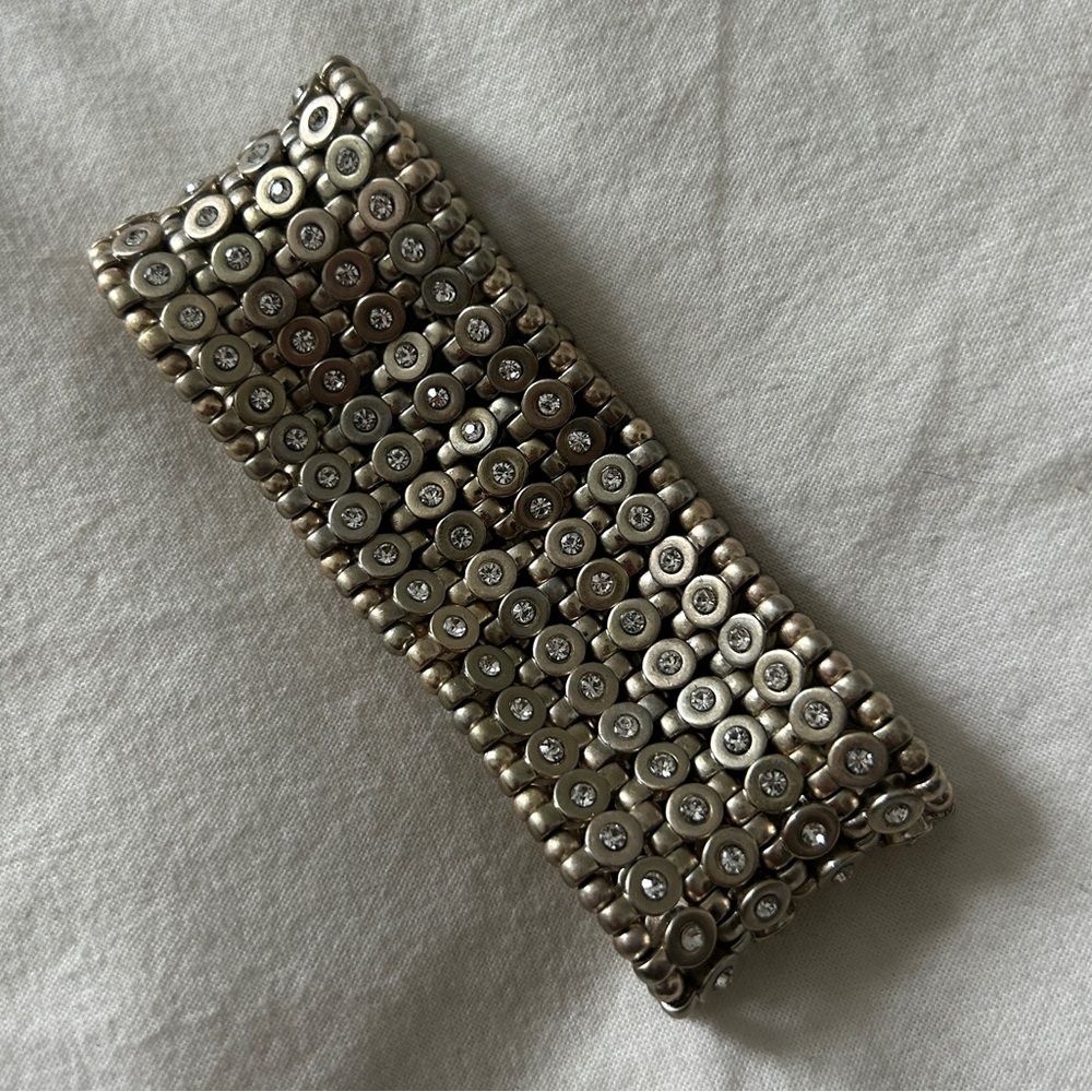 Vintage Premier Designs Silver Beaded Bracelet